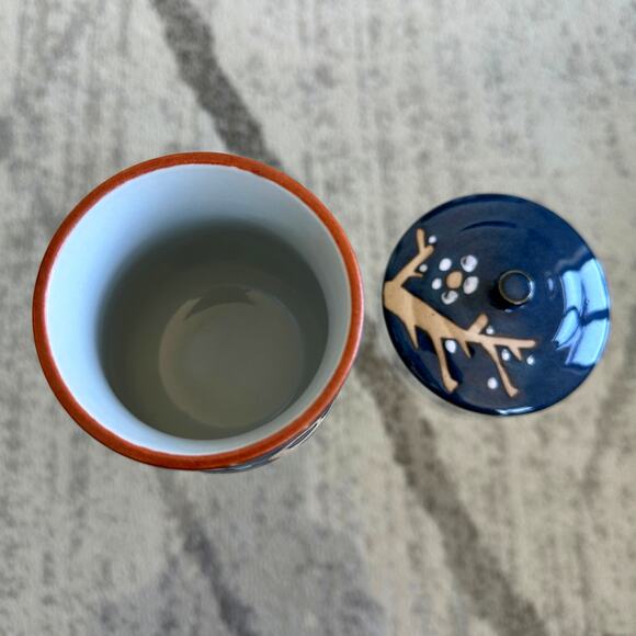 Japanese Tea Cup with Lid Ausen Plum Tree - Picture 5 of 9